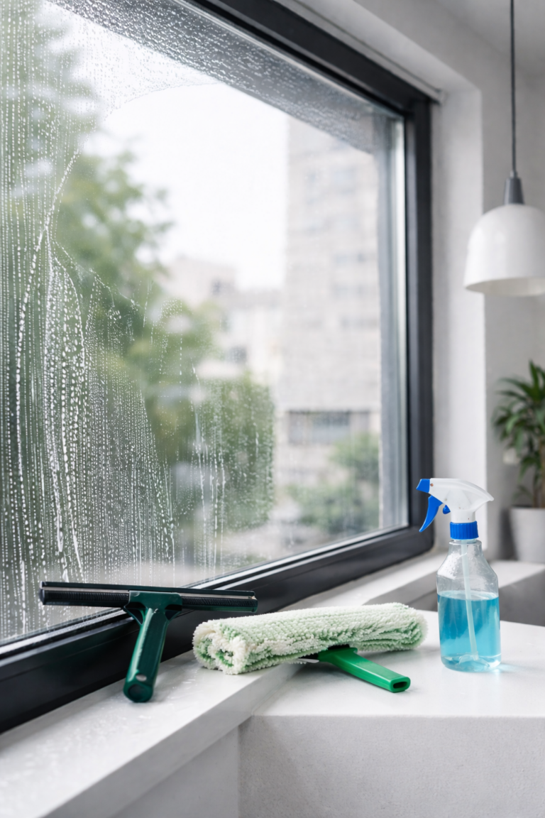 Interior window cleaning